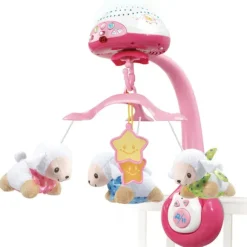 Mobile - Lumi'Mobile Compte-Moutons Rose