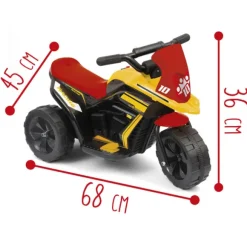 Moto 3 Roues Electrique Rouge 6V