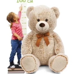 Ours En Peluche 100 Cm - Creme