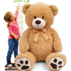 Ours En Peluche 100 Cm - Marron