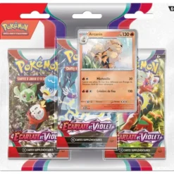 Pack Pokemon Ecarlate Et Violet - 3 Boosters