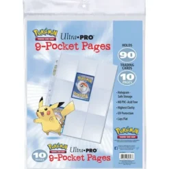 Paquet De 10 Feuilles Classeur Cartes Pokemon