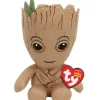 Peluche Beanie Babies Marvel - Groot 15 Cm
