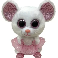 Peluche Beanie Boo'S - Nina La Souris 23 Cm