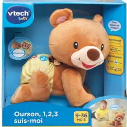 Peluche Interactive - Ourson 1, 2, 3 Suis-Moi