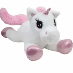 Peluche Licorne Couchee 120 Cm