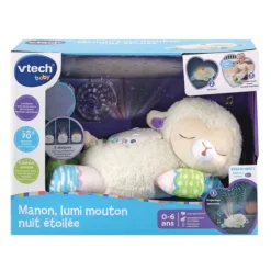 Peluche Veilleuse - Manon, Lumi Mouton Nuit Etoilee 3 En 1