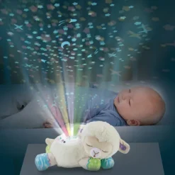 Peluche Veilleuse - Manon, Lumi Mouton Nuit Etoilee 3 En 1