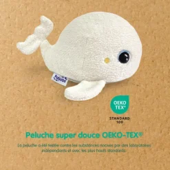 Peluche Veilleuse Musicale Beluga