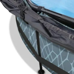 Piscine Stone 300 X 76 Avec Pompe Filtrante Et Voile D'Ombrage