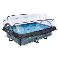 Piscine Stone 300 X 200 X 65 Avec Pompe Filtrante Et Dome
