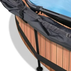 Piscine Wood 300 X 76 Avec Pompe Filtrante Et Voile D'Ombrage