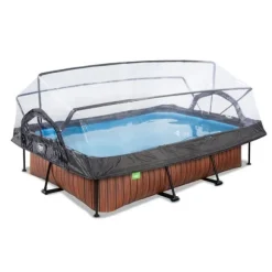 Piscine Wood 300 X 200 X 65 Avec Pompe Filtrante Et Dome