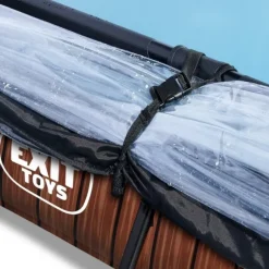 Piscine Wood 300 X 200 X 65 Avec Pompe Filtrante Et Dome