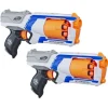 Pistolets Nerf Elite Strongarm - Pack 2 Blasters