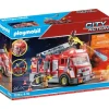 71233 - Playmobil City Action - Camion De Pompiers Avec Grande Echelle