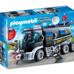 9360 - Playmobil City Action - Camion Des Policiers D'Elite Avec Sirene