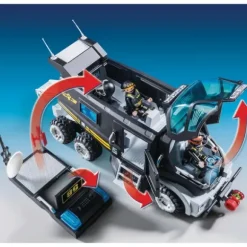 9360 - Playmobil City Action - Camion Des Policiers D'Elite Avec Sirene