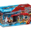 71193 - Playmobil City Action - Caserne De Pompiers Transportable