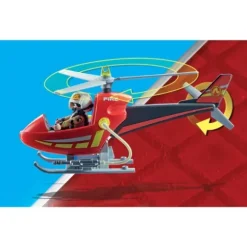 71195 - Playmobil City Action – Helicoptere Bombardier Des Pompiers