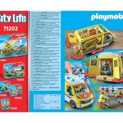 71202 - Playmobil City Life - Ambulance Avec Effets Lumineux