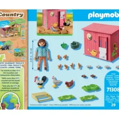 71308 - Playmobil Country - Agricultrice Et Poulailler