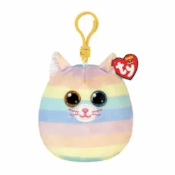 Porte-clés Chat Arc-En-Ciel - 8 Cm