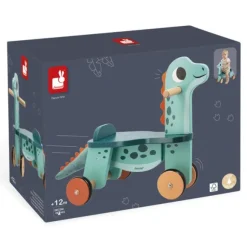 Porteur Dinosaure Portosaurus En Bois