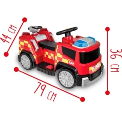 Porteur Electrique Bebe Camion De Pompier
