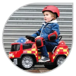 Porteur Electrique Bebe Camion De Pompier