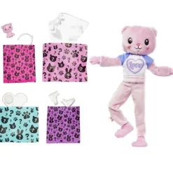 Poupee Barbie Cutie Reveal Ourson Rose