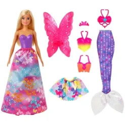 Poupee Barbie Dreamtopia Et Ses 3 Tenues