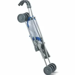 Poussette Canne Bleue Pour Poupons De 36 A 42 Cm