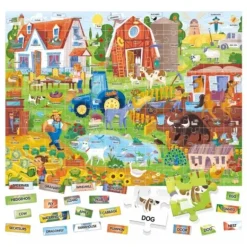 Puzzle Anglais Facile 100 Mots La Ferme