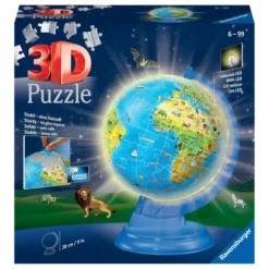 Puzzle 3D - Globe Illumine 180 Pieces