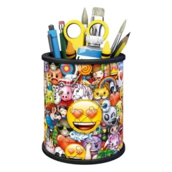 Puzzle 3D Pot A Crayons 54 Pieces Emoji