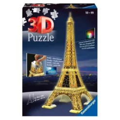 Puzzle 3D Tour Eiffel Illuminee - 216 Pieces