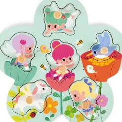 Puzzle En Bois Happy Fairies 6 Pieces