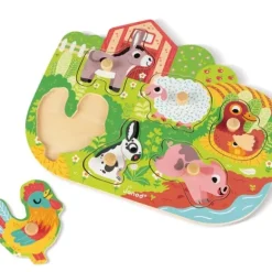 Puzzle En Bois Happy Farm 6 Pieces