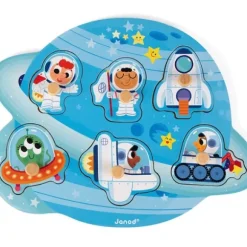 Puzzle En Bois Happy Space 6 Pieces