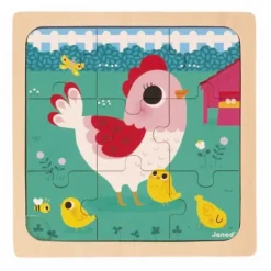 Puzzle En Bois Poulette Henriette