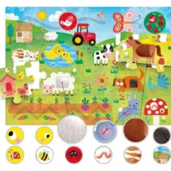 Puzzle Montessori Tactile