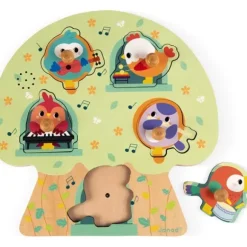 Puzzle Musical En Bois Les Oiseaux