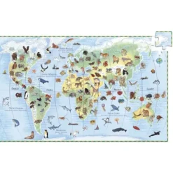 Puzzle Observation Animaux Du Monde 100 Pieces
