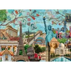 Puzzle 5000 Pieces - Carte Postale Des Monuments