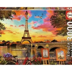 Puzzle 3000 Pieces - Coucher De Soleil A Paris