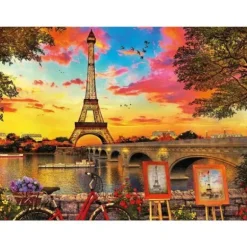 Puzzle 3000 Pieces - Coucher De Soleil A Paris