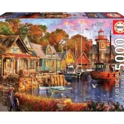 Puzzle 5000 Pieces – Coucher De Soleil Sur Le Port