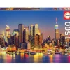 Puzzle 1500 Pieces Manhattan De Nuit
