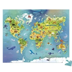 Puzzle 100 Pieces - Monde